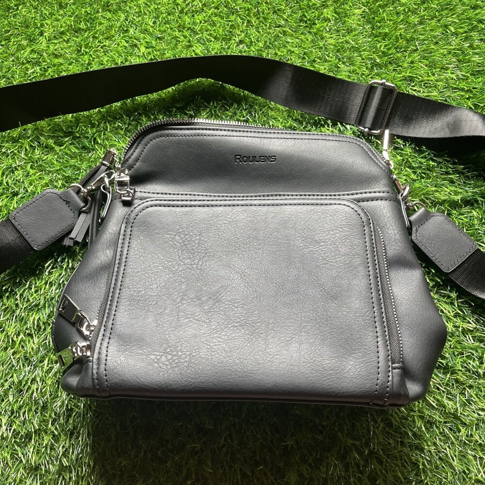Roulens Crossbody Bag for Women Lightweight Medium Crossbody Purse Soft Leather